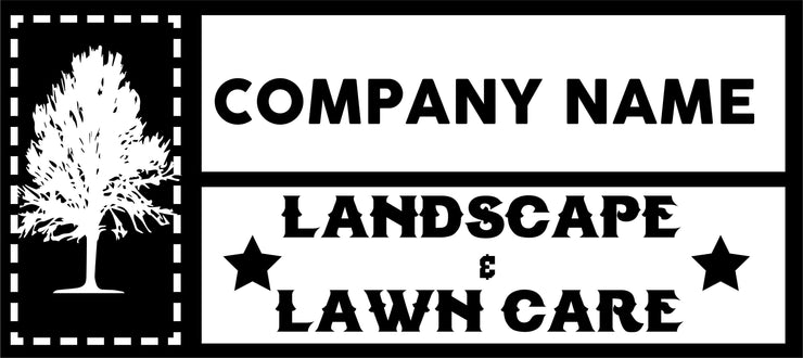 lawncare and landscape style decal