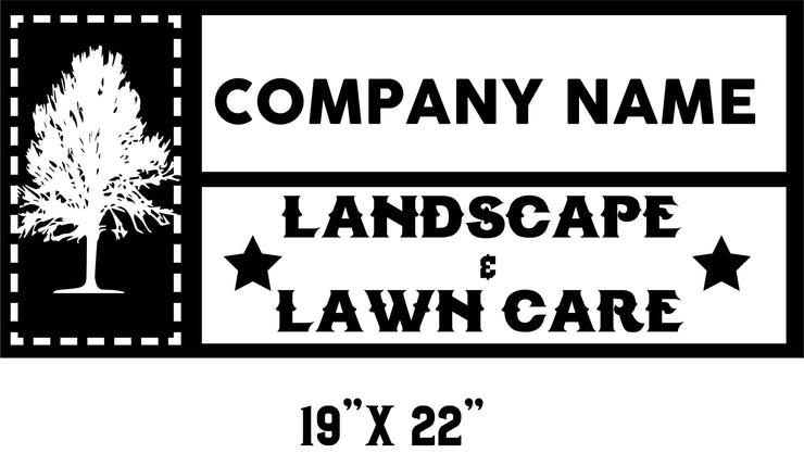 Lawn Care & Landscape Style Truck Decal (Set of 2)