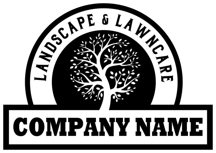 lawncare and landscape style decal