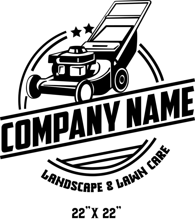 Lawn Care & Landscape Style Truck Decal (Set of 2)