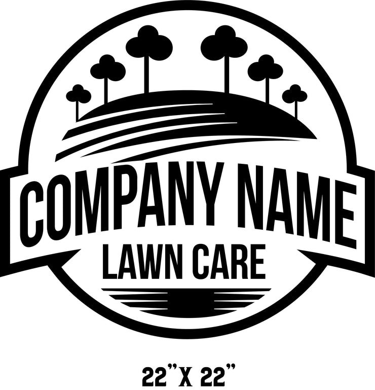 Lawn Care & Landscape Style Truck Decal (Set of 2)