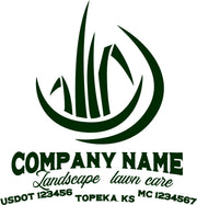 lawncare and landscape style usdot decal