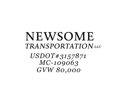 2020 Custom Order for Newsome