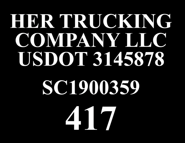 Custom Order for Her Trucking Company LLC