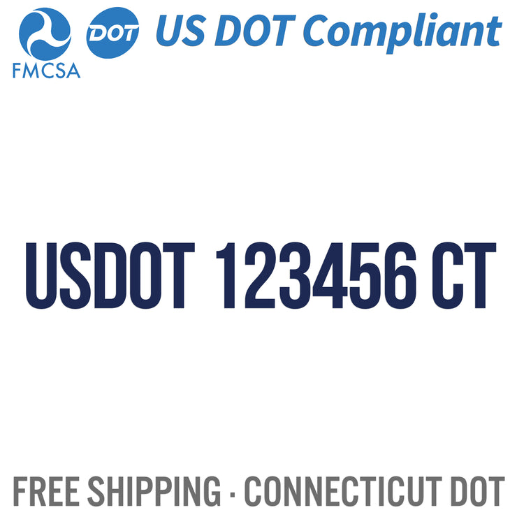 usdot decal ct Connecticut