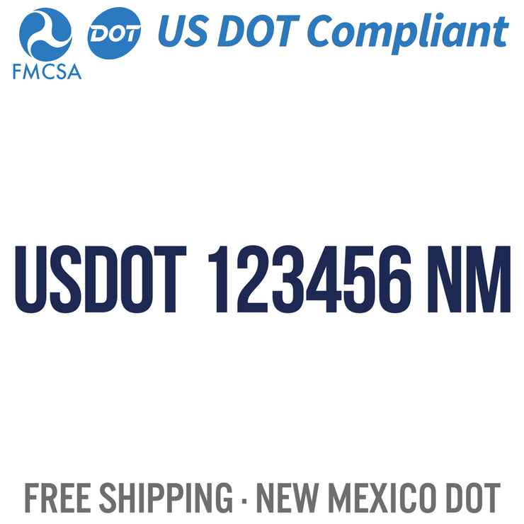 usdot decal nm new mexico