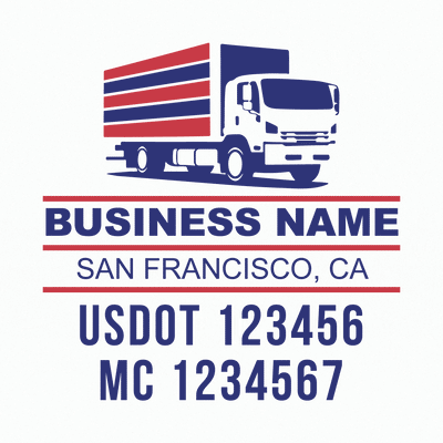 truck door decal usdot mc, truck