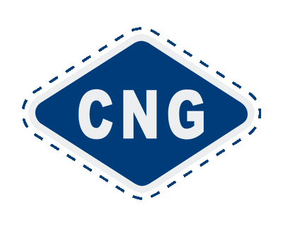 cng compressed natural gas decal
