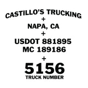 Company Name Truck Decal Set for Beginners 