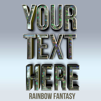 your text here rainbow fantasy