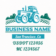 truck door decal usdot mc, farm, agriculture, agrimotor