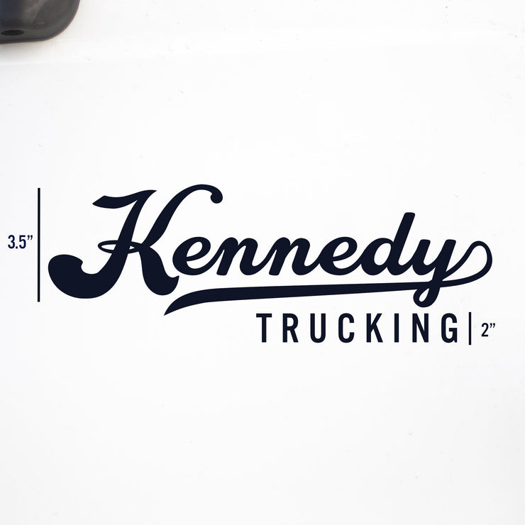 Company Name Truck Decal, Great for USDOT, (Set of 2)