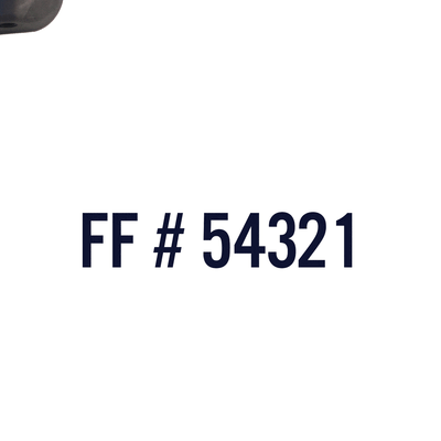 ff number sticker decal