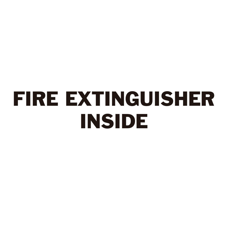 fire extinguisher inside decal sticker