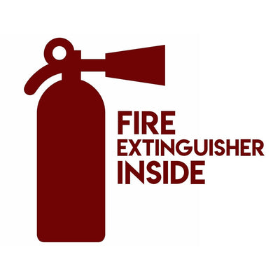 fire extinguisher inside decal sticker