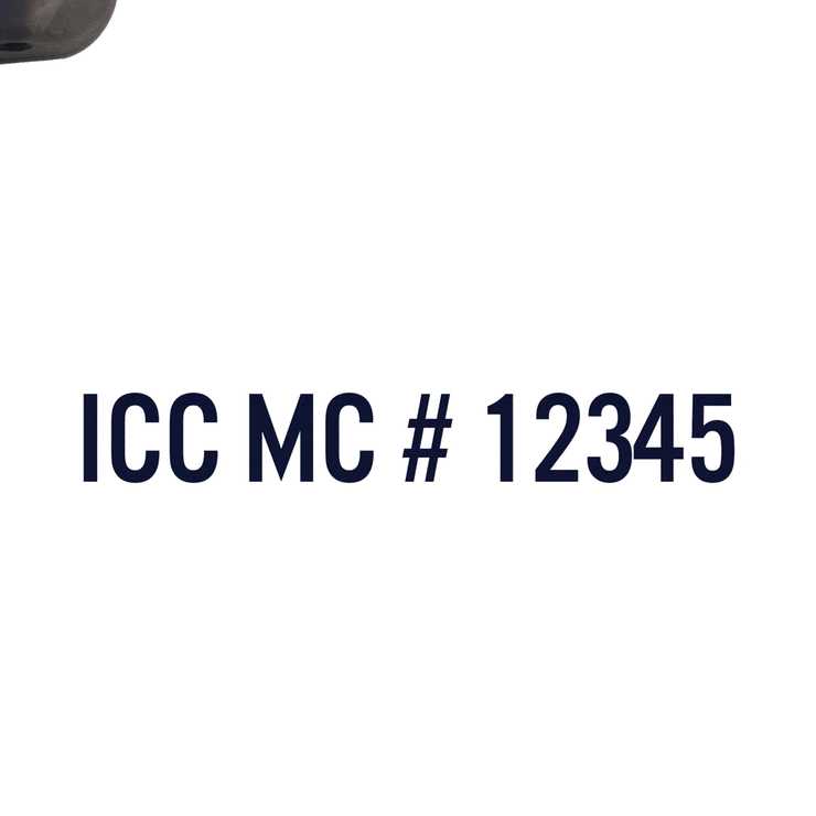 Icac Sticker ICC MC Decal, (Set of 2) – USDOT Decals