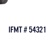 ifmt number decal sticker