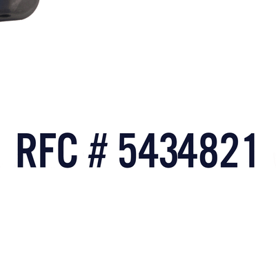 RFC number decal