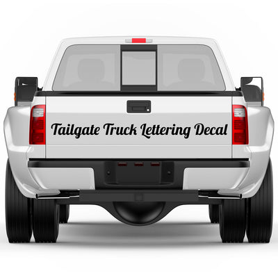 tailgate truck lettering decal