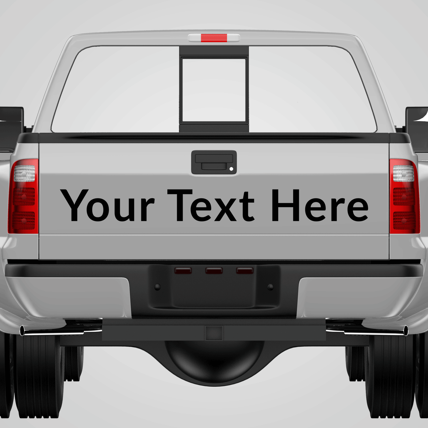 Custom Tailgate Lettering Decal for Business & Advertising – USDOT Decals