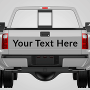 Custom Tailgate Lettering Decal for Business & Advertising