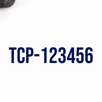 TCP Number Decal Sticker