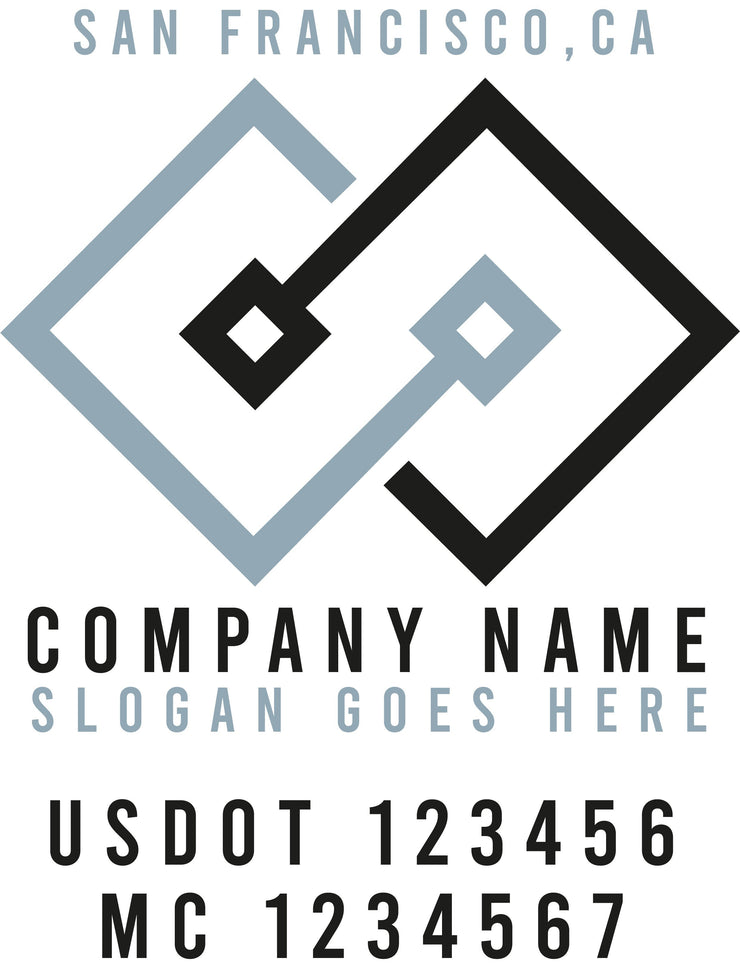 Logistics style decal