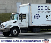 custom usdot truck door lettering box truck decals