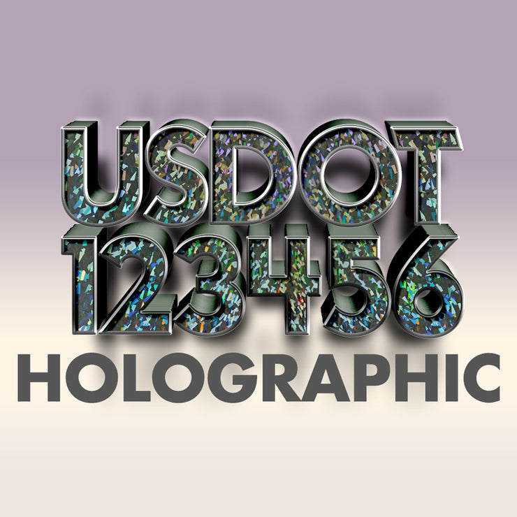 usdot decal sticker holographic vinyl