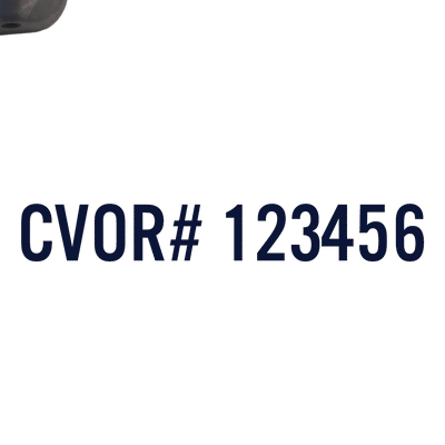 CVOR Number Decal Sticker
