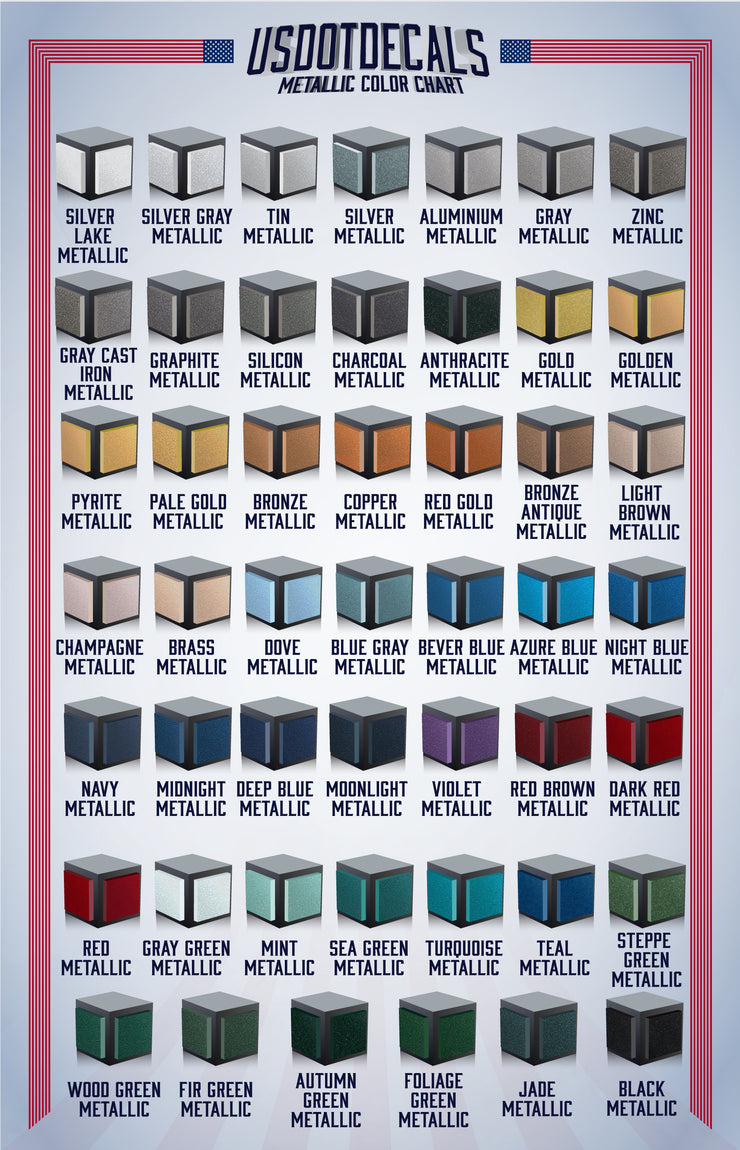 American Style Truck Door Decal (USDOT,GVW)