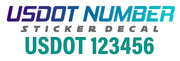 usdot number sticker decal