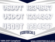 usdot number decal sticker