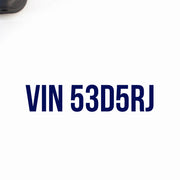 VIN Number Decal Sticker