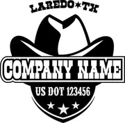 western style usdot decal